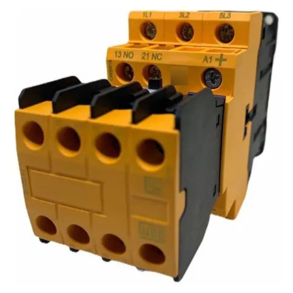 Contator WEG CWBS18-22-30C03 24VCC 18A 2NA+2NF Uso AC3 50/60Hz