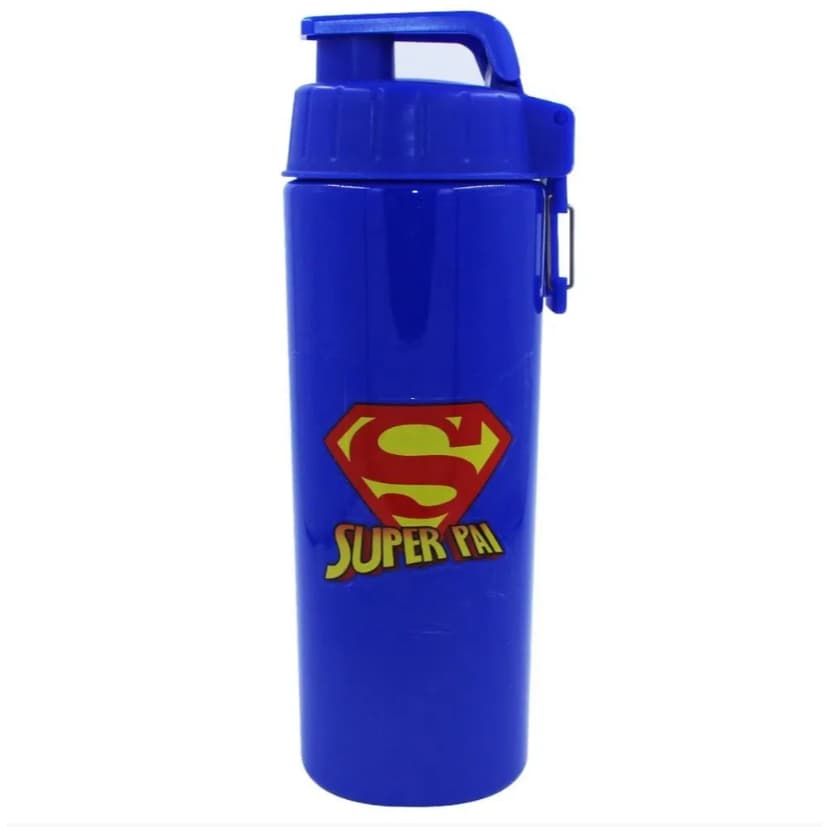 Garrafa Squeeze Azul 850ml Pai e SuperPai
