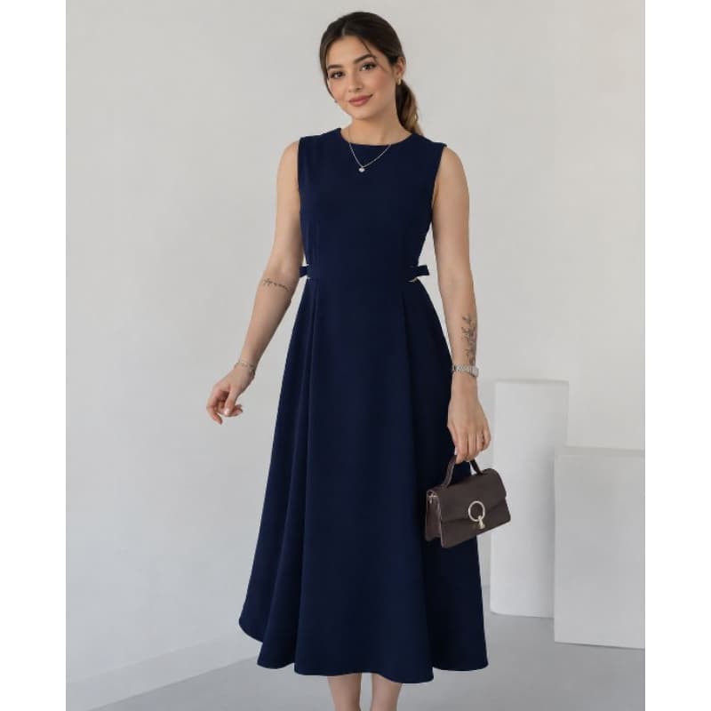 Vestido Feminino Midi Casual Elegante Tecido Sensorial Exclusivo Tamanho M, G e GG