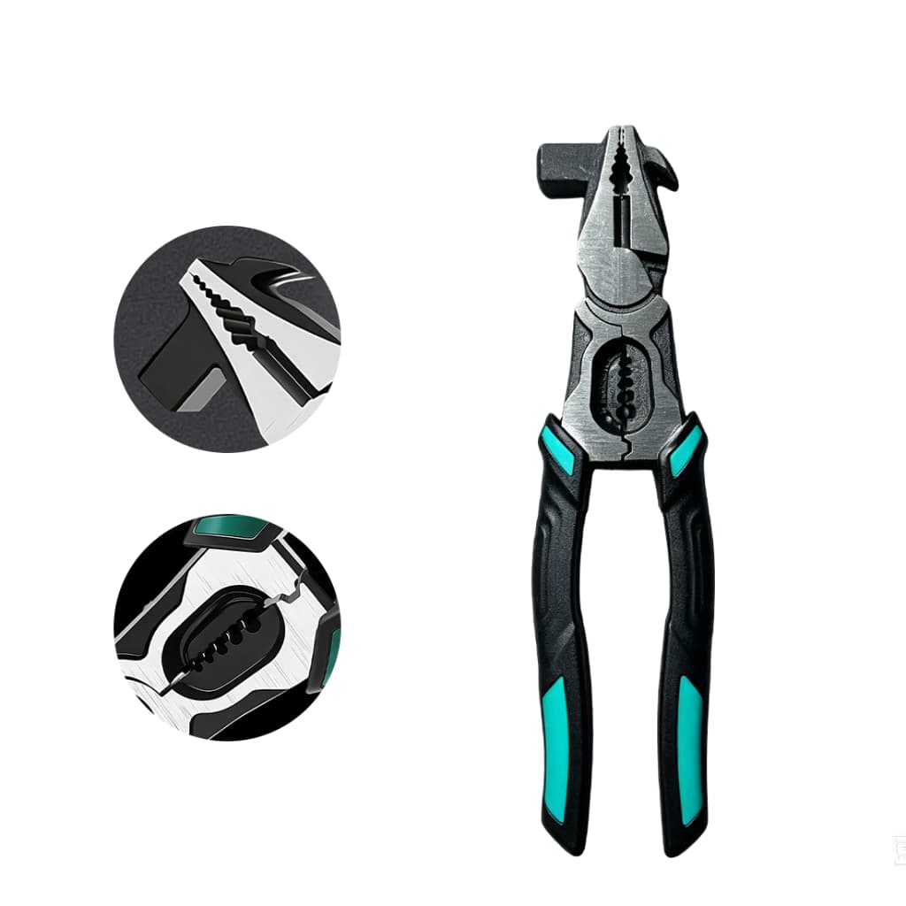 Alicate Multifuncional Universal Diagonal Heavy Agulha Nose Alicates Ferramentas e martelo -F11