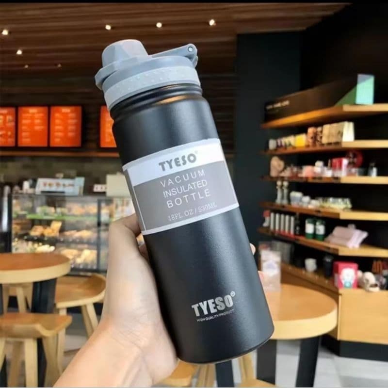 Garrafa Térmica Original TYESO 750ml Inox Aço Vacuum Flask Quente Frio 24h Anti Vazamento Premium