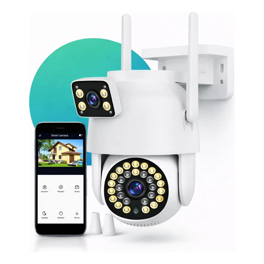Câmera de Segurança Wifi Durawell JT-9690PRO 1080p Visão Noturna Colorida