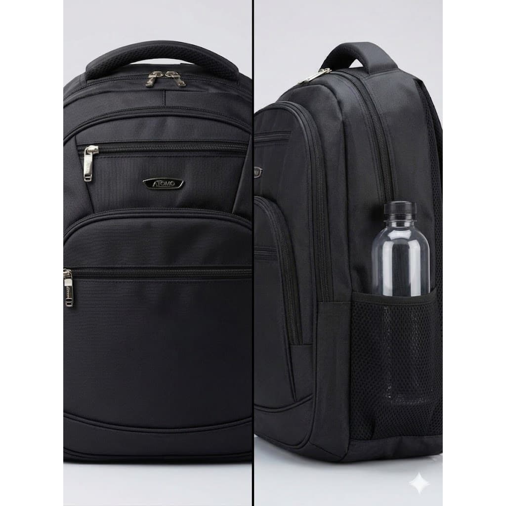 Mochila Unissex  Executiva Notebook Reforçada Original Atomo - 3 Divisórias
