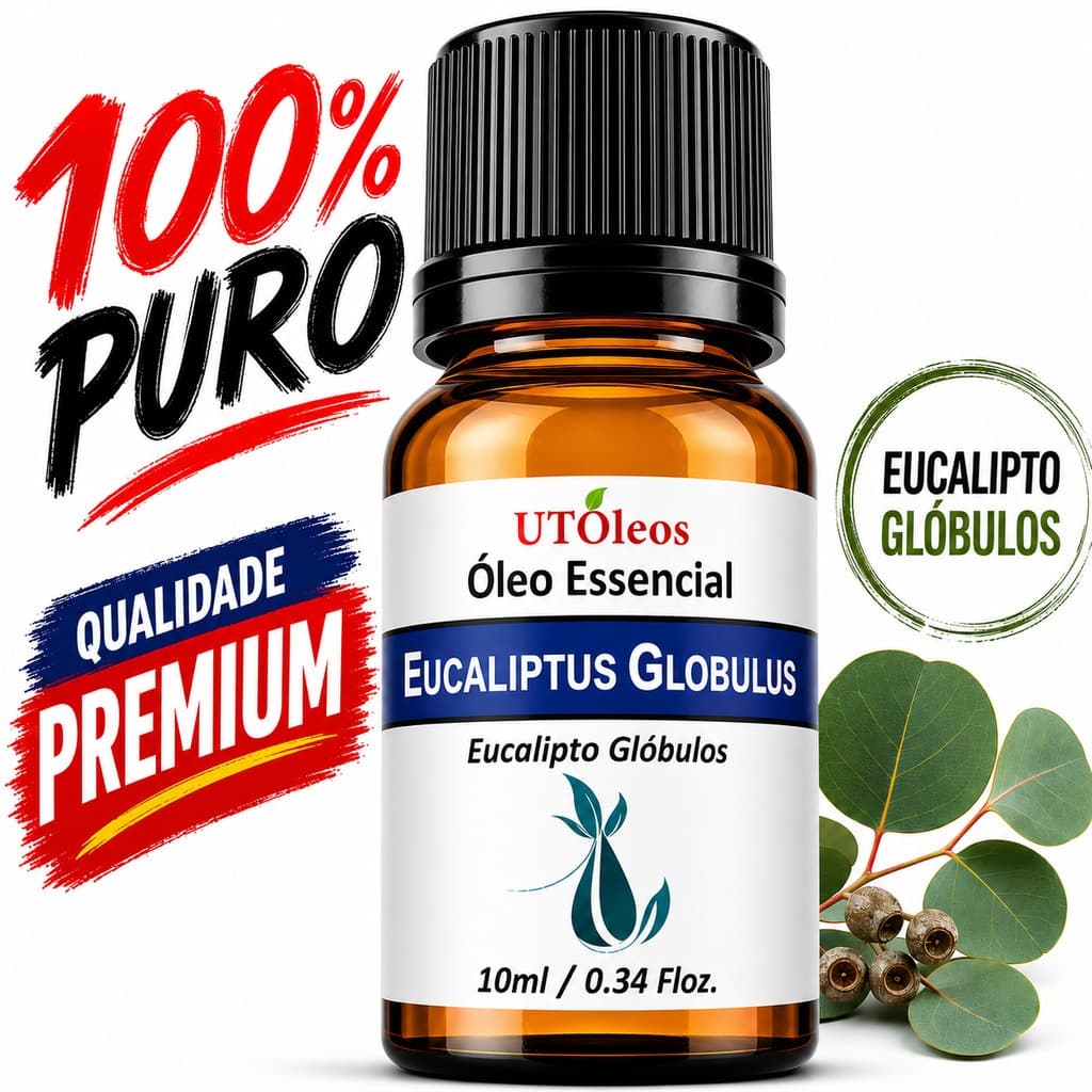Óleo Essencial de Eucalipto Globulus 100% Puro 10ml