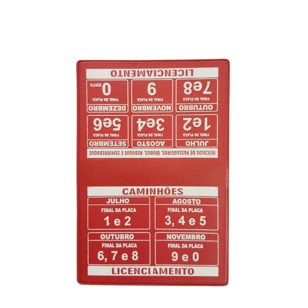 2 Porta Documentos De Carro E Moto em PVC