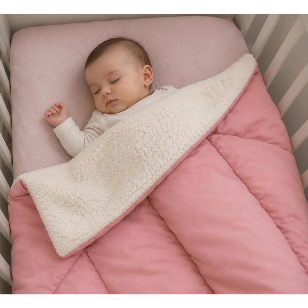 Cobertor Edredom Infantil Para Berço Bebe Sherpa Poliéster Cobertor Inverno