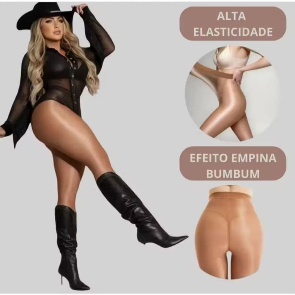 MEIA-CALÇA ANTICELULITE 7D FIO 70 – EFEITO MODELADOR INSTANTÂNEO veste do 36 ao 48