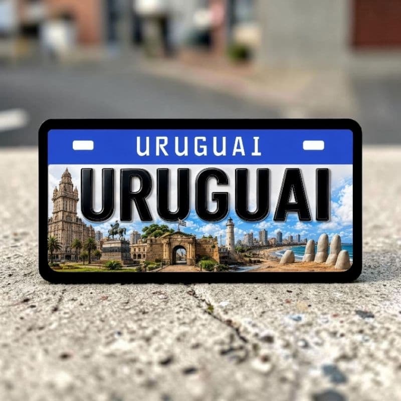 Ímã De Geladeira Uruguai decorativo MDF resinado
