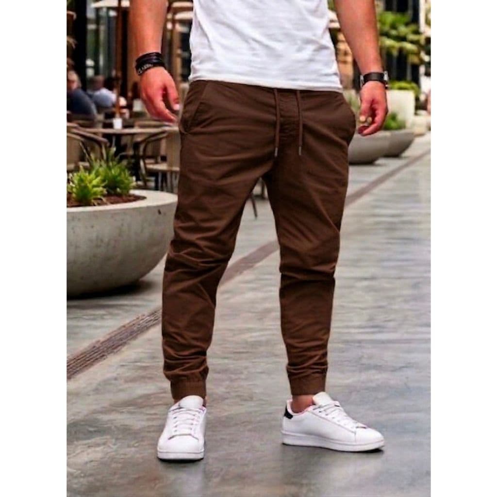 Calça Jogger Premium Sarja Masculina- Moda Outono/ Inverno