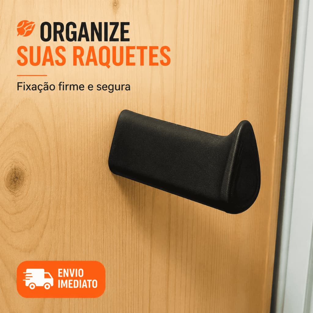 Porta Raquetes de Parede | Organizador para Beach Tennis e Padel