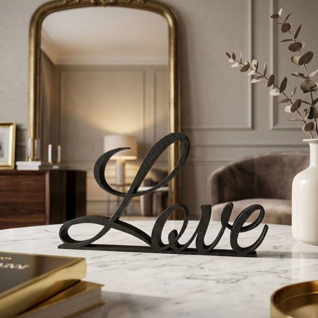 Palavra Love Decorativa Enfeite Estatueta De Mesa Presente Namorados Casamento Fofo