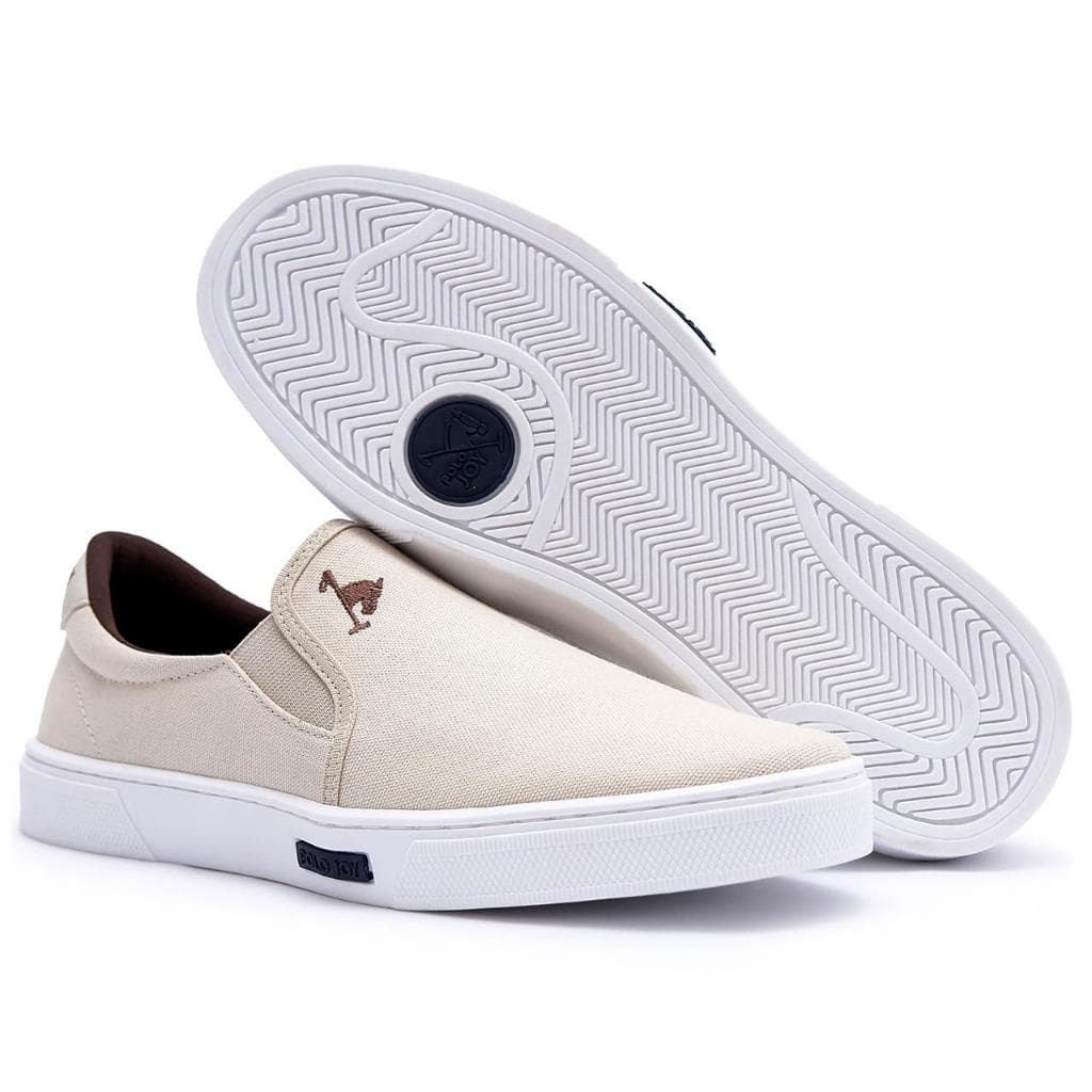 Slip On Casual Tênis Sapatenis Masculino Polo Joy Casual Confortavel