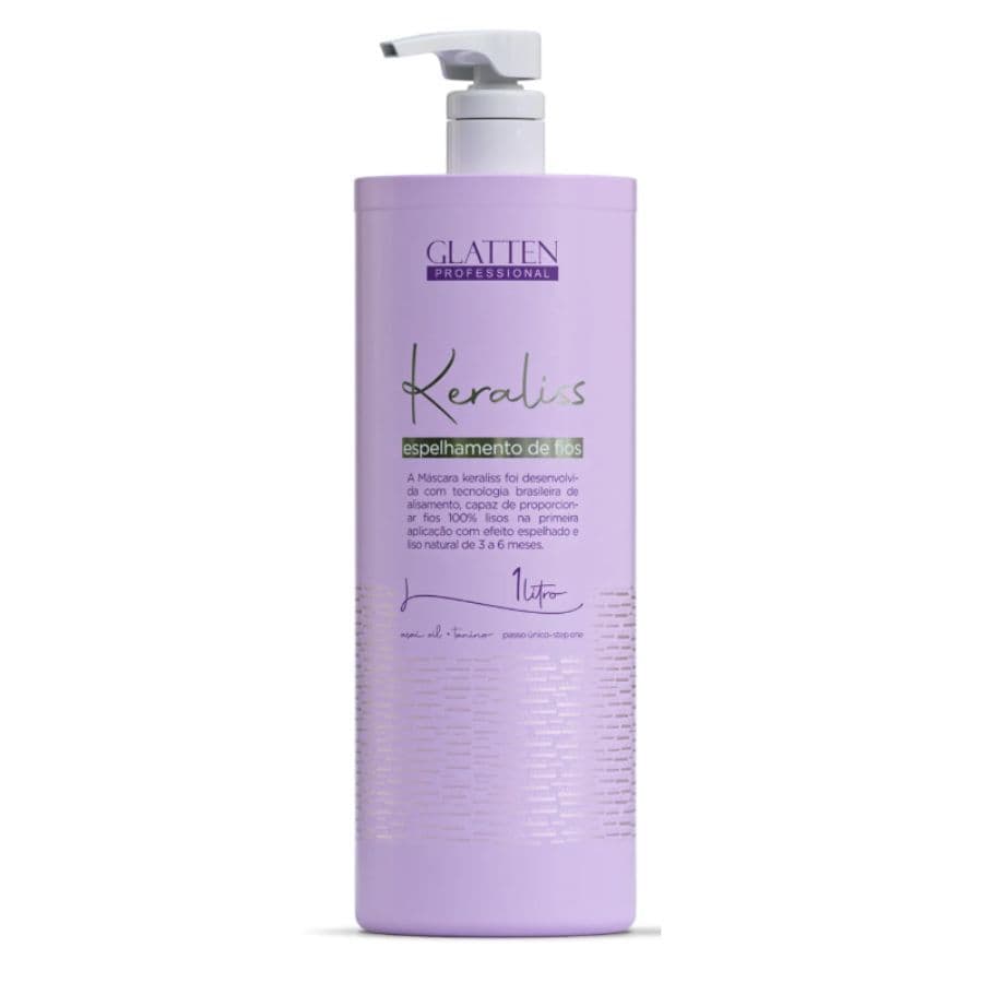 Progressiva Glatten Keraliss 1000ml - Alisamento Orgânico e Brilho Espelhado