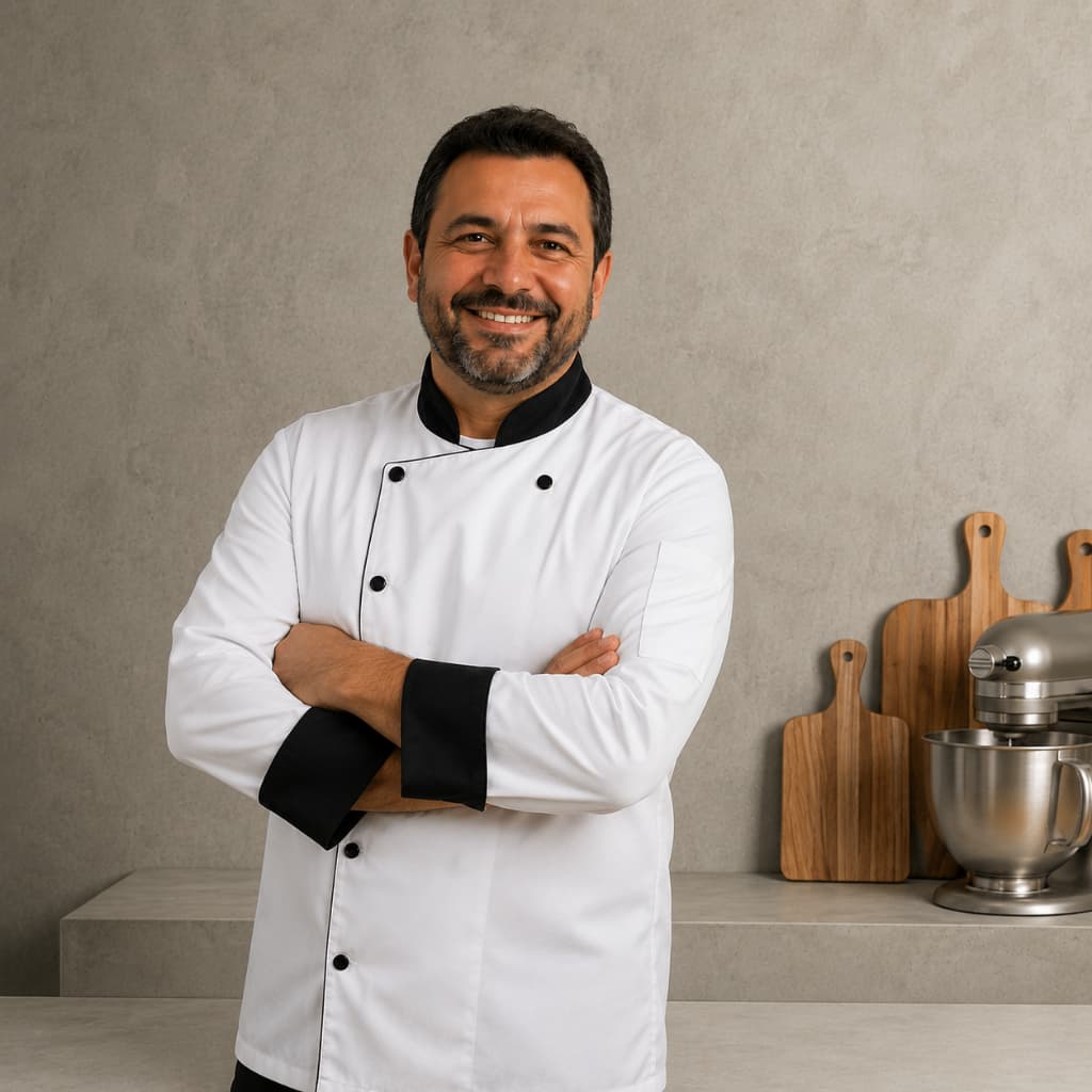 Dolmã Jaleco Chef Cozinha Oxford Branca Preta Manga 3/8 Botão Pressão Nome Bordado Unissex Restaurante Dolma Doma