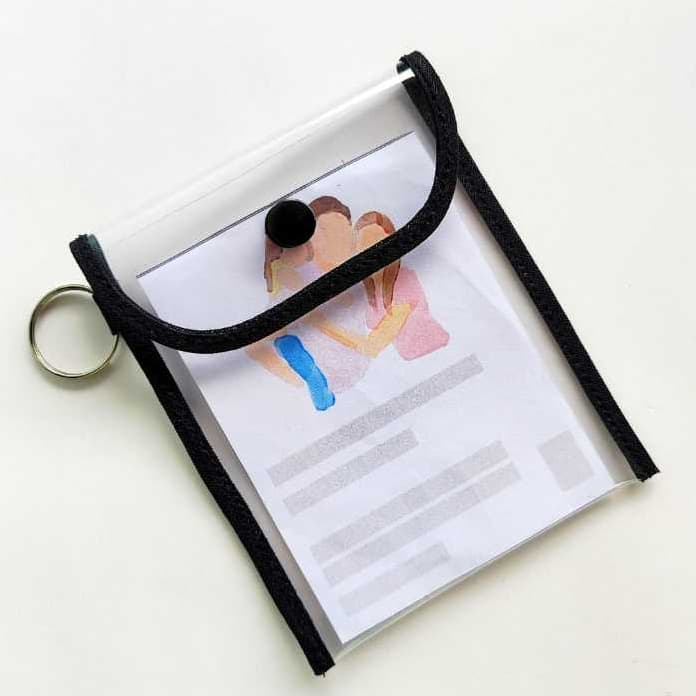 Chaveiro Porta Folhetos - Modelo Novo