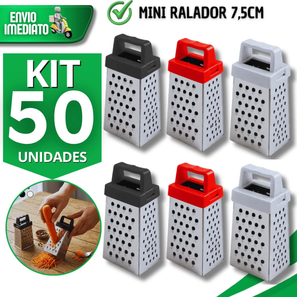 Jogo Mini Ralador 4 Faces Aço Inox 7.5Cm Cozinha Chá Cozinha Rala Queijo Alho Nós Moscada Utensílios