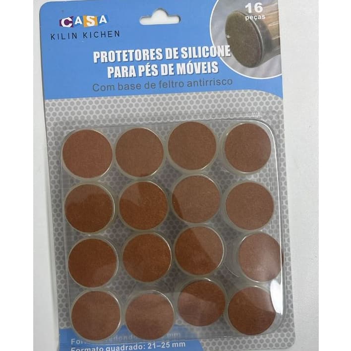 Protetores de Silicone para Pés de Móveis 16 Peças