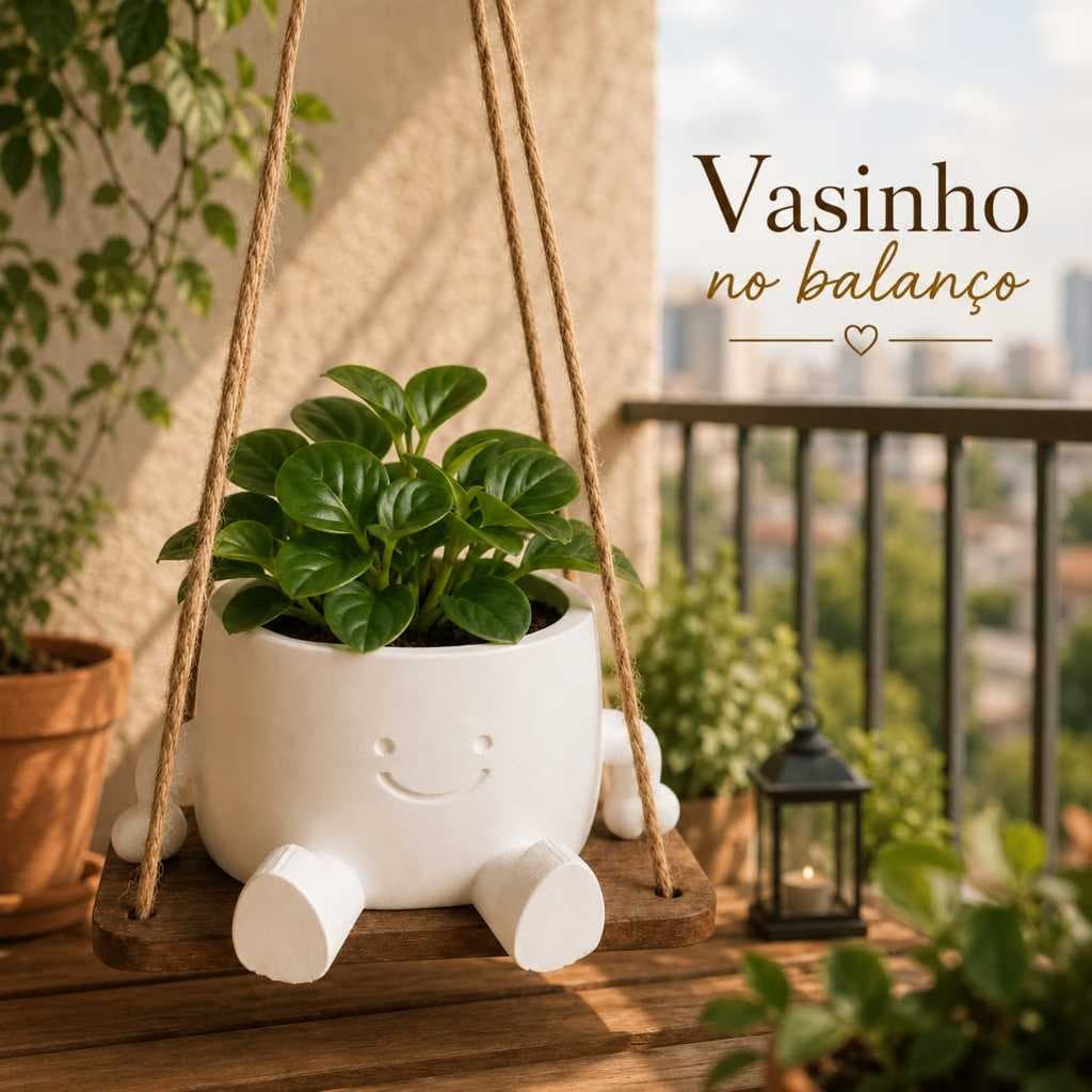 🌿💚 Vasinho no Balanço – Charme e Delicadeza para Sua Decoração ✨