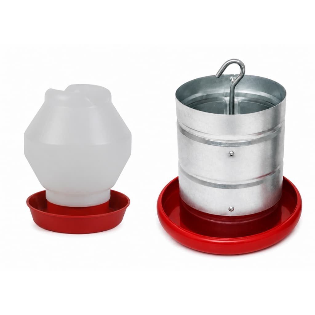 Kit Comedouro Tubular Aves 3 kg, 1 Bebedouro Frango 2 Litros, Faisão, Codorna e Pinitnho.