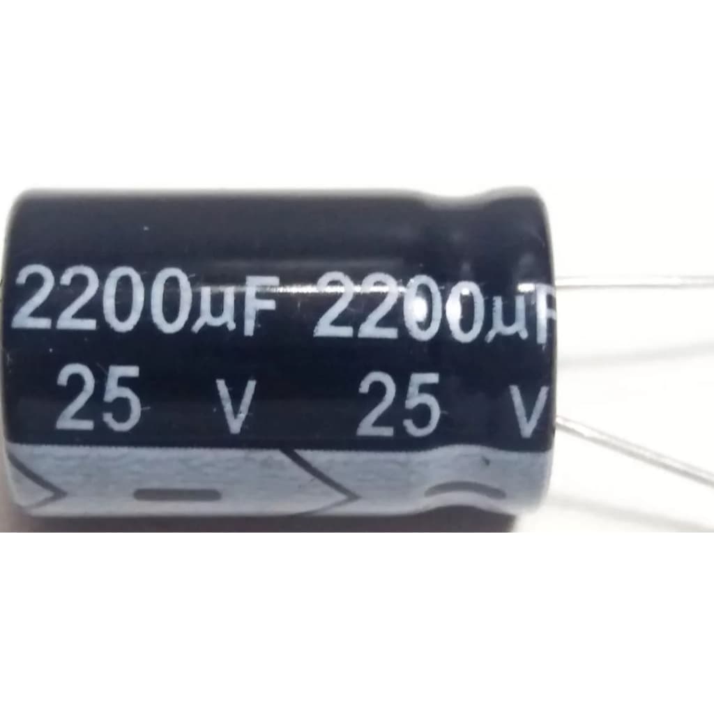 KIT 100 CAPACITOR ELETROLITICO 2200UF X 25V 105°