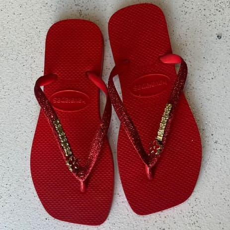 Chinela Feminina Macia Square Glitter Brilho Confortavel Envio Imediato.
