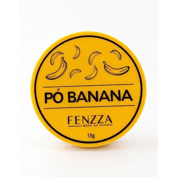 Pó Banana Fenzza 15g Facial Efeito Matte Selagem da Maquiagem pó solto Cor Universal