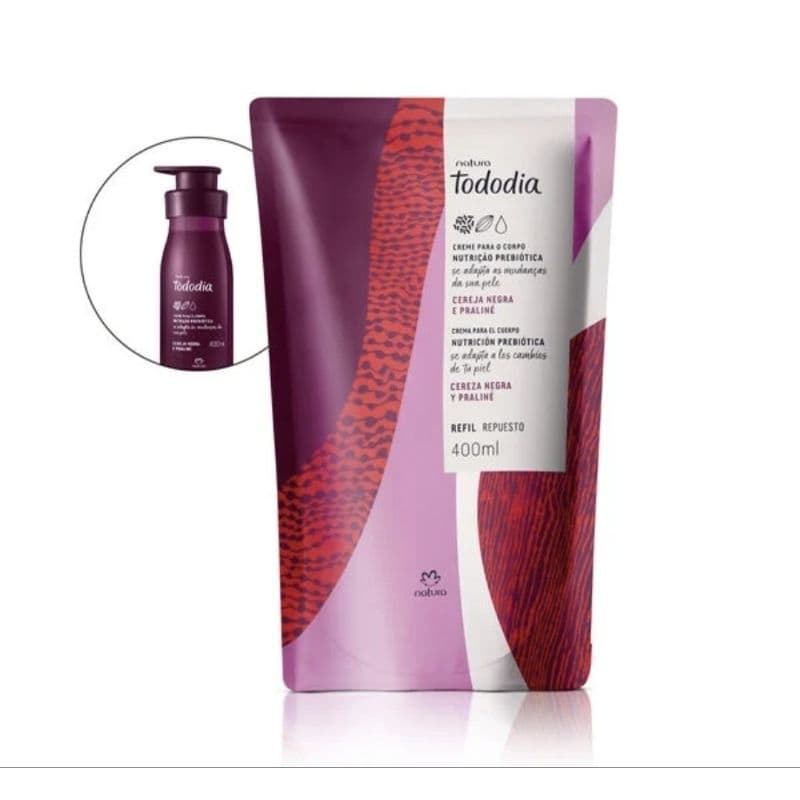 Refil Hidratante Corporal Cereja Negra Tododia