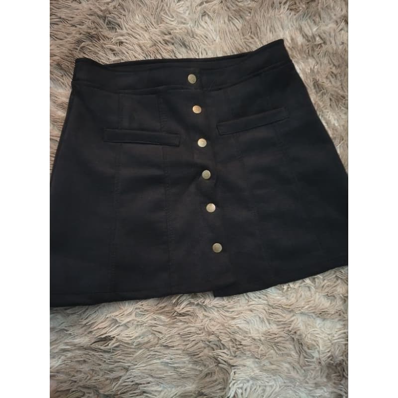 saia curta feminina saia preta Suede feminina linda para usar com meia calça e bota saia feminina