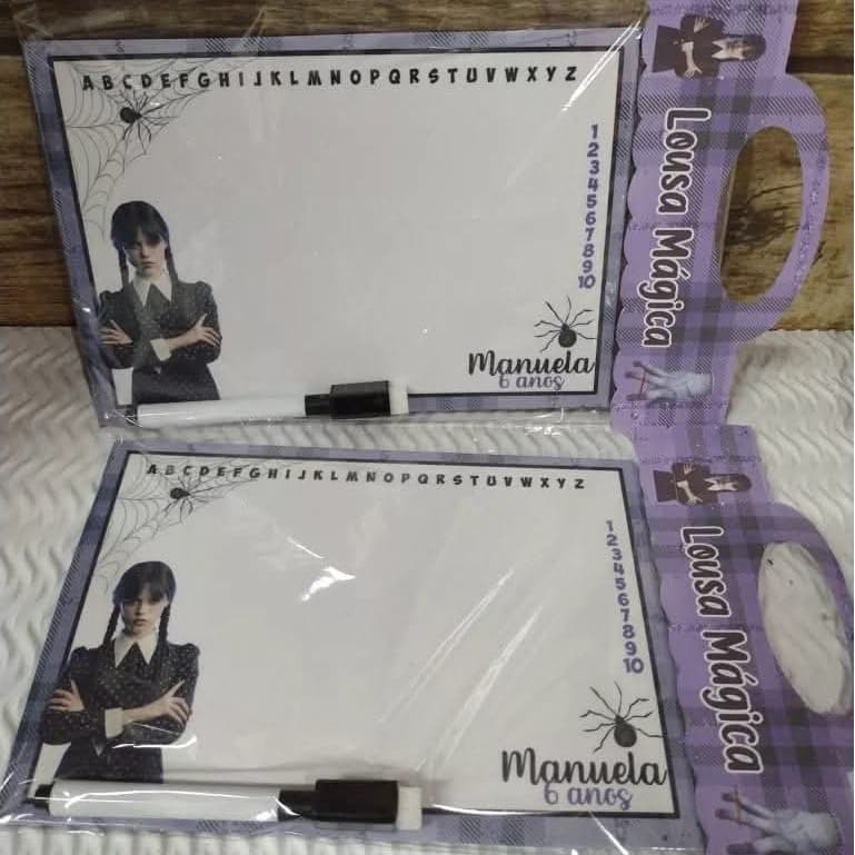 Lousa Mágica Personalizada | Lembrancinha Infantil com Caneta | Nome, Idade e Tema à Escolha