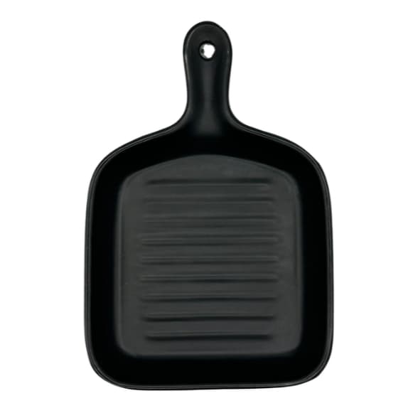 Travessa Preta de Melamina 22x15cm Elegante para Servir Alimentos