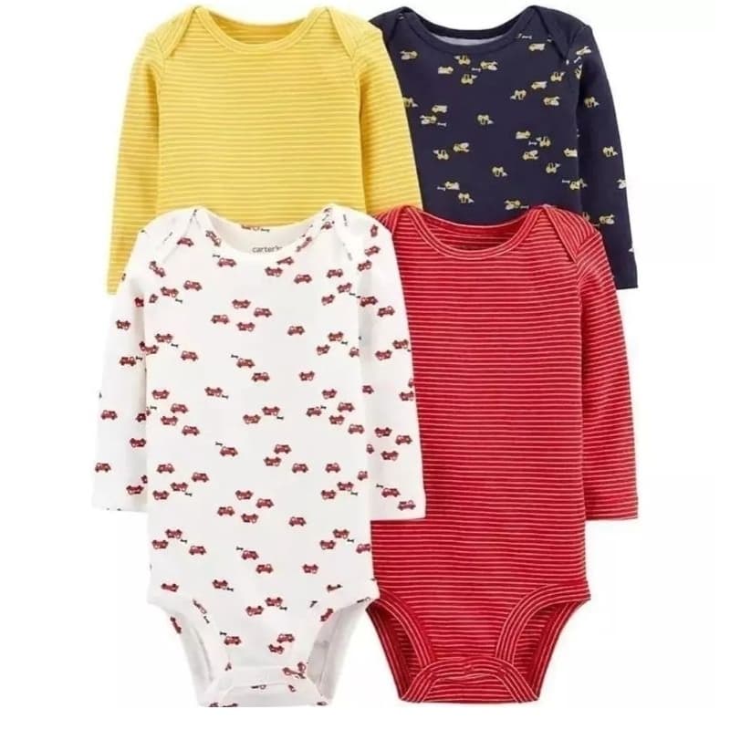 Conjunto Body Carters 4 unidades manga longa importado