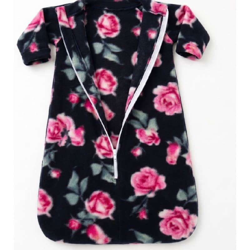 Saco de Dormir Bebê Inverno Soft 100% Poliéster Quentinho com Zíper e Capuz –Menina