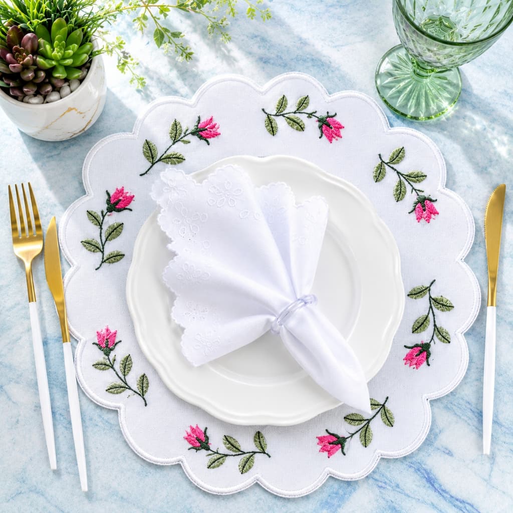 Kit Americano 4 e 8 Peças: Sousplats e Guardanapos - Eleve a Elegância e Sofisticação da Sua Mesa