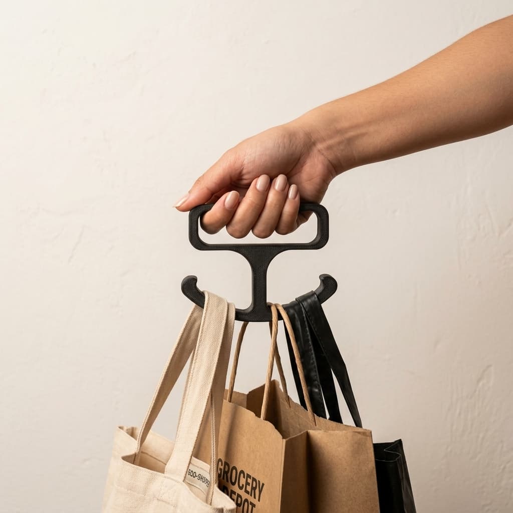 Kit 4 Suporte Para Sacolas De Supermercado Reforçado Prático De Encaixe