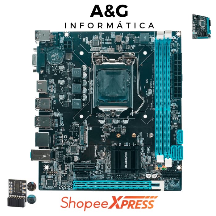 Placa Mãe H81 LGA 1150 + Modulo TPM + Secure Boot M2 Nvme BMBH81-G3HGU-M2 REV 3.0