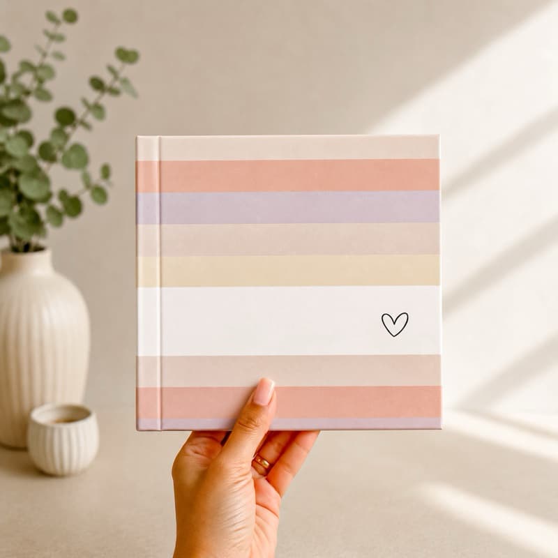 🏆 Álbum de Fotos Premium 15x15 | Capa Dura Luxo | Folhas 400g | O que não cabe em palavras, guardamos em imagens.