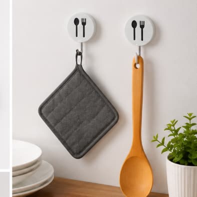 gancho de parede adesivo/ kit 2 peças para Cozinha /gancho adesivo parede