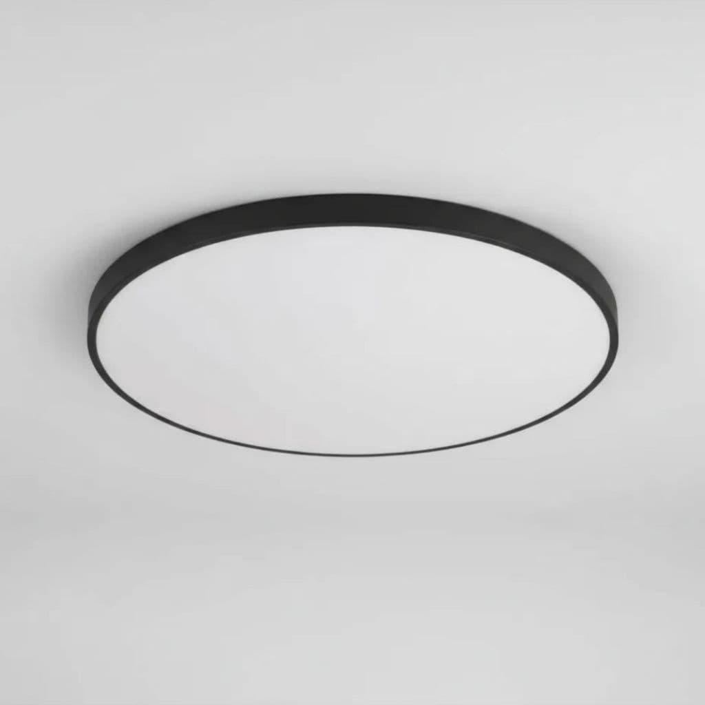 Plafon Led Moderno sobrepor 31w Redondo 3000k(Quente) 4000k(Neutra) 6500k(Frio) 37cm Tipo Orbital - Preto