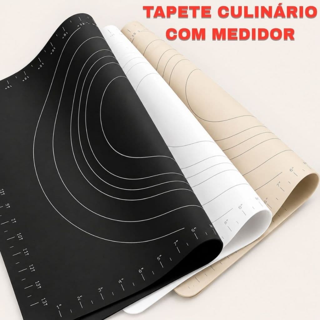 Tapete Antiaderente de Silicone 40x50cm – Culinário para Massas e Assadeiras