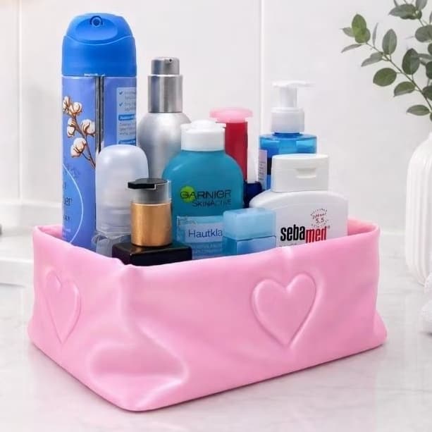 Cesto Organizador Decorativo Mutiuso Banheiro Lavabo Escritório Sala