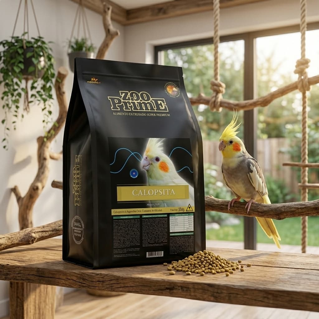 Ração Para calopsita - Extrusada Zoo Prime 5KG Calopsita/Maritaca/Jandaia/Agapornis