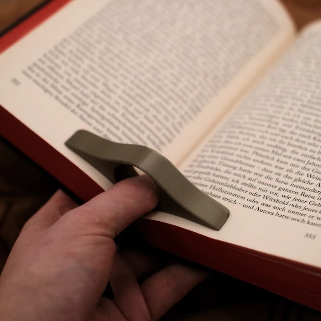 Suporte de Polegar para Leitura de livros (Book Holder)