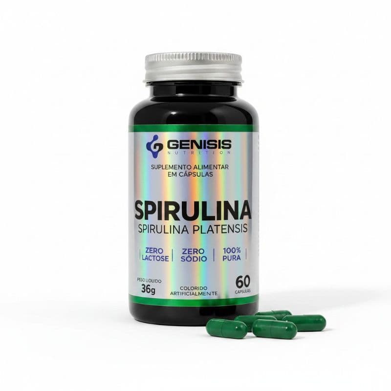 Spirulina 60 Cápsulas - Genisis Nutrition