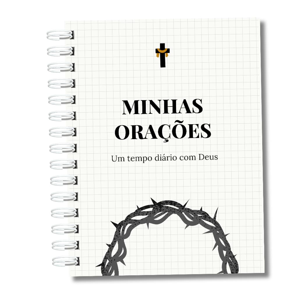 Caderno de Orações Masculino Agenda Gratidão Momentos de Fé Deus Jornada EspiritualPresentes para Homens