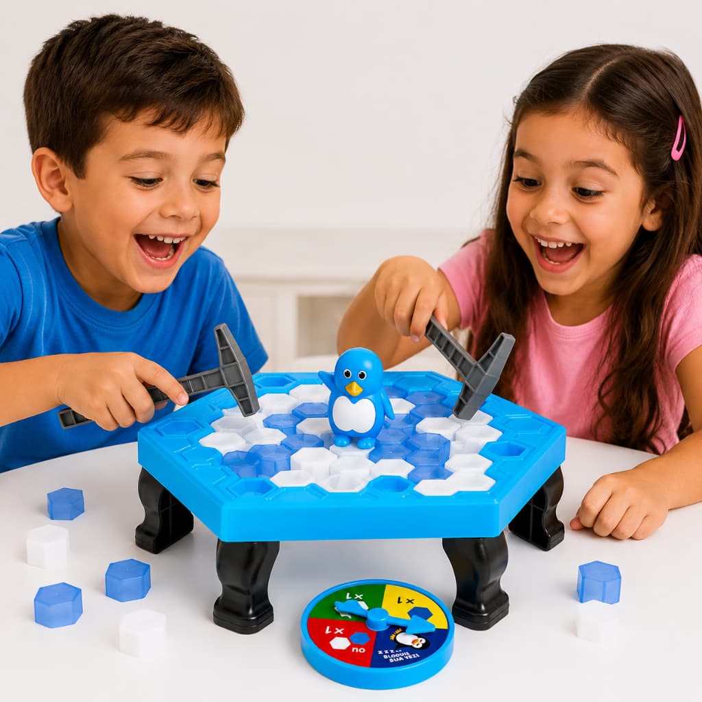 Pinguim Quebra Gelo Numa Fria Jogo Brinquedo Criança Presentee diversão