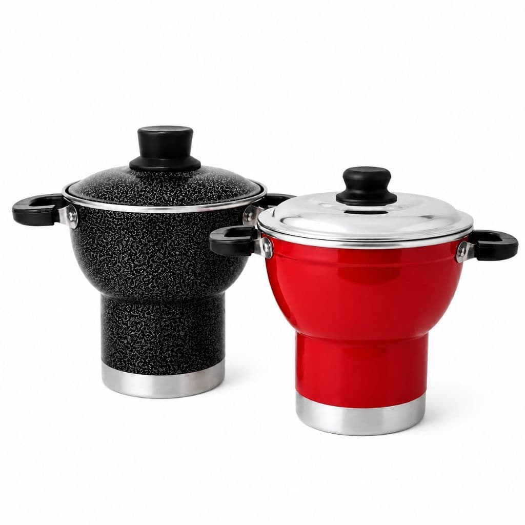Cuscuzeiro Grande Tradicional Reforçado 1.2L Panela Cuscuz Cuscuzeira