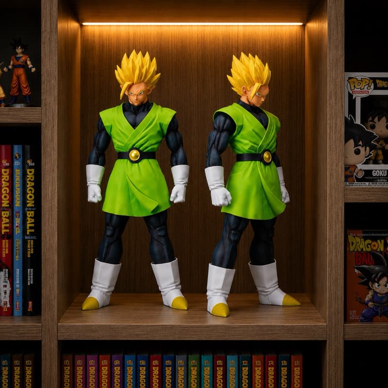 Action Figure Gohan Grande Sayaman 27Cm Com 2 Cabeças Dragon Ball Z Banpresto