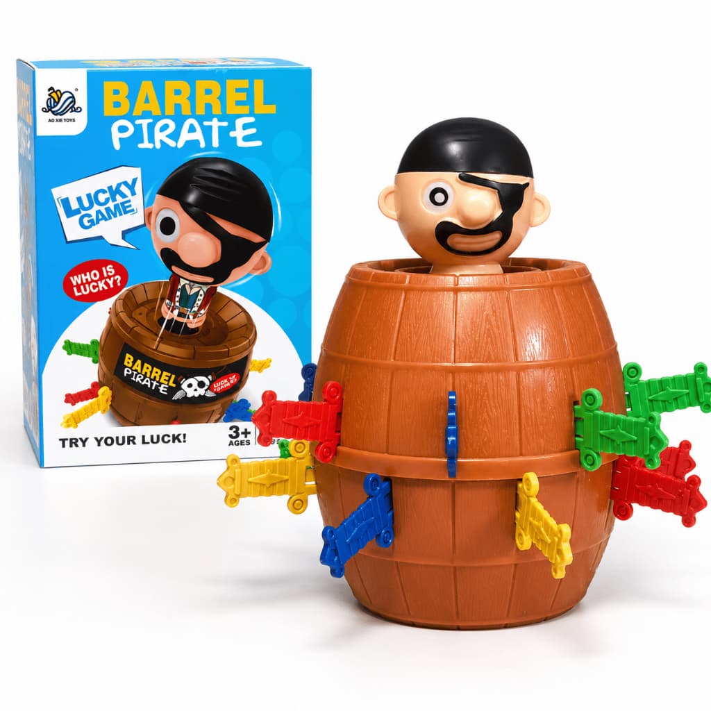 Brinquedo Infantil Barril Pula Pirata Jogo Mesa Interativo Terapêutico Divertido Brincadeira