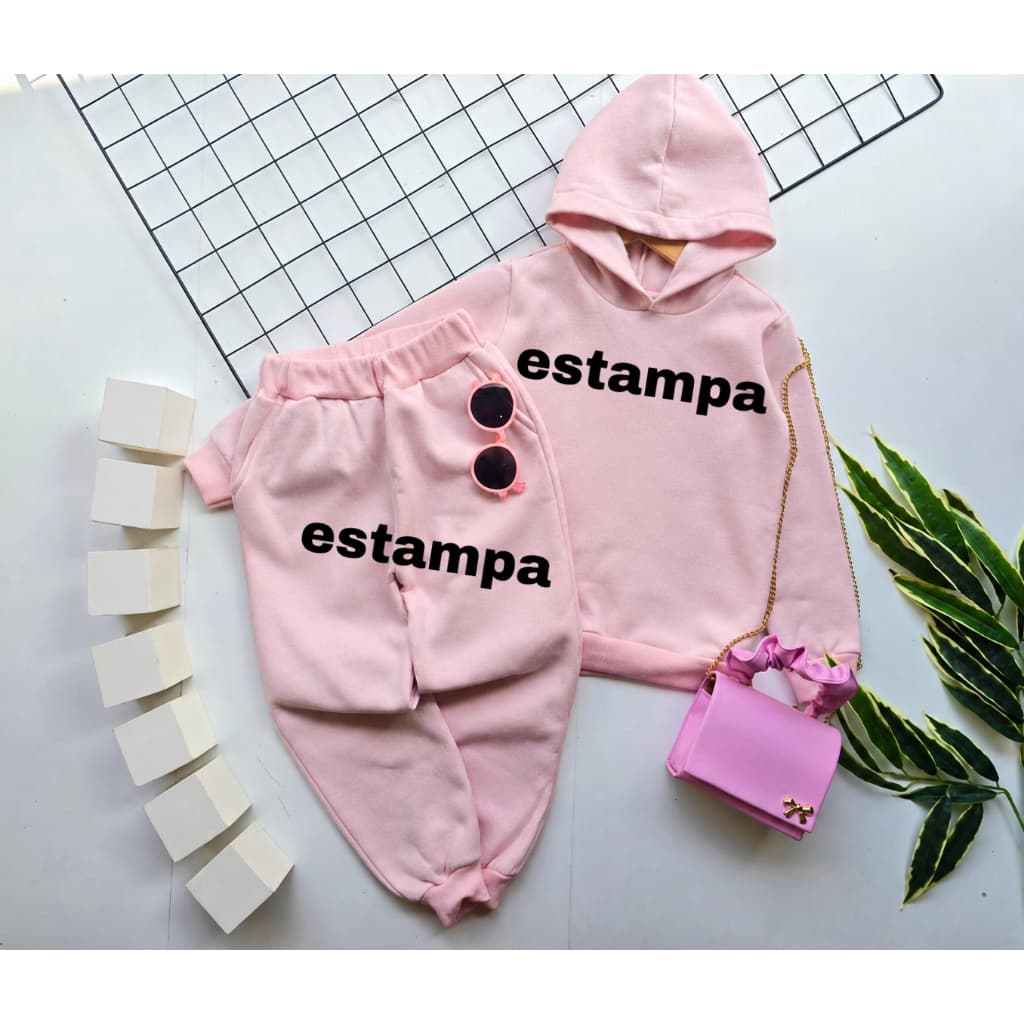 Conjunto de Inverno Infantil Feminino Premium Flanelado Estampa de Personagem LEIA O ANUNCIO ATE O FINAL