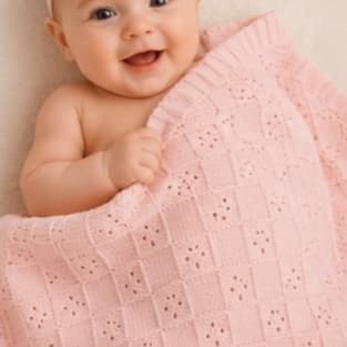 Manta Tricot Trabalhada Unissex Luxo Manta Bebê Menina Saída de Maternidade Confortável RN